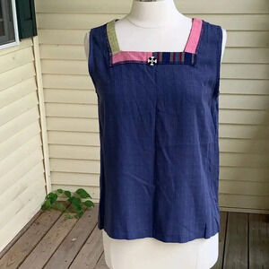 Faith By Celia Forrester Patchwork Boho Cami Tank Top S Shirt Lagenlook Artsy